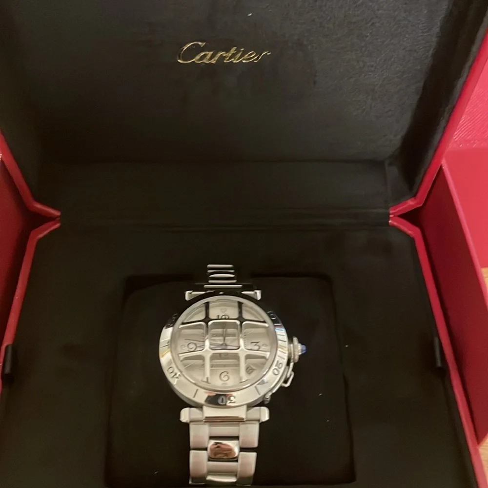 Cartier Pasha Automatic Grid Grille Watch! - Picture 8 of 15